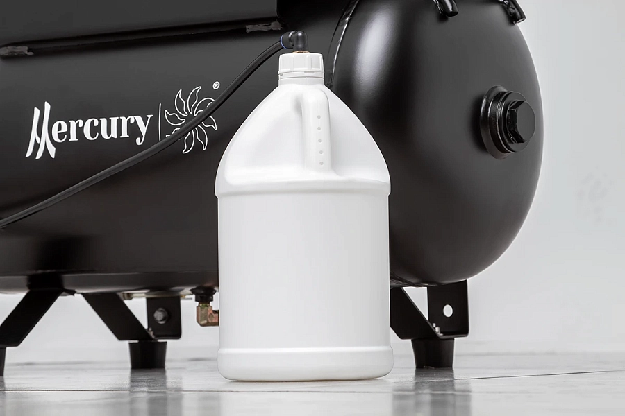 Компрессор воздушный медицинский безмасляный Mercury Black G HK-4EW-65 (275л) с силикагелевым осушителем - Фото 8